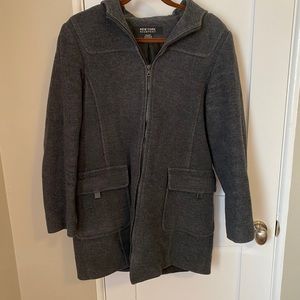 Hooded 100% Wool Coat